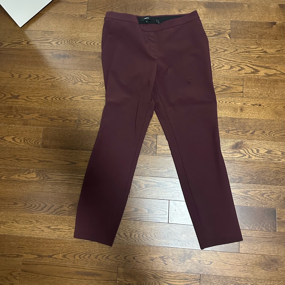 Theory Deep Red Trousers